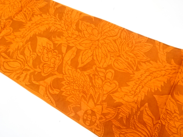 JAPANESE FUKURO OBI / WOVEN FLORAL SARASA